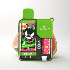 Aivono Aim Tank 9500 Puffs Strawberry Watermelon 650mAh 5% Nicotine