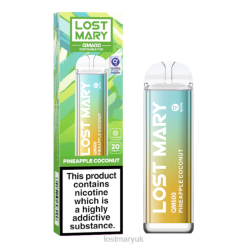 Pineapple Coconut Lost Mary London - LOST MARY QM600 Disposable Vape THZJ169