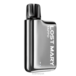 Silver Stainless Steel + Strawberry Ice Lost Mary Vape Juice UK - LOST MARY Tappo Prefilled Pod Kit - Prefilled Pod THZJ174