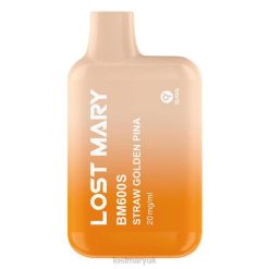 Straw Golden Pina Lost Mary Online UK - LOST MARY BM600S 20mg Disposable Vape THZJ170