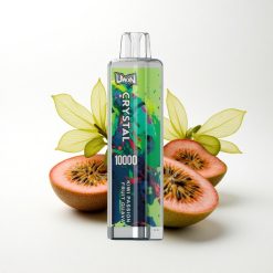 Uwin Crystal 10000 Puffs Kiwi Passion Fruit Guava RGB 650mAh Rechargeable 18ml