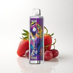 Uwin Crystal 10000 Puffs Strawberry Grape 5% Nicotine 650mAh RGB
