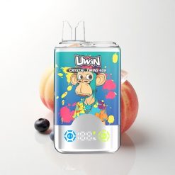Uwin Crystal Twins 40000 Puffs Blueberry On Ice Summer Peach Ice with 850mAh and 32ml Capacity
