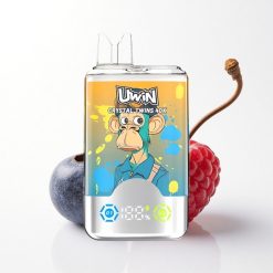 Uwin Crystal Twins 40000 Puffs Blueberry Raspberry Cherry Ice Dual Flavor 850mAh