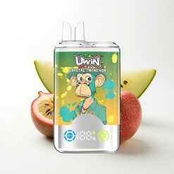 Uwin Crystal Twins 40000 Puffs Kiwi Passion Fruit Guava Two Apple Dual Flavor 850mAh Rechargeable