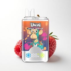 Uwin Crystal Twins 40000 Puffs Strawberry Raspberry Cherry Mr Blue Dual Flavor 850mAh 32ml