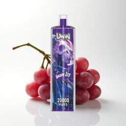 Uwin Shisha Hookah Crystal 20000 Puffs Grape Ice 0% Nicotine 650mAh Mesh Coil