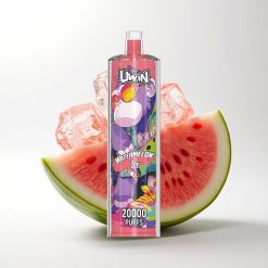 Uwin Shisha Hookah Crystal 20000 Puffs Watermelon Ice Zero Nicotine Rechargeable
