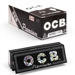 OCB Premium 1 1/4 50 Tips Pure Flax
