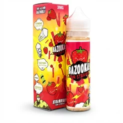 Bazooka Vape Sour Straws 60mL Strawberry Sour Made in USA